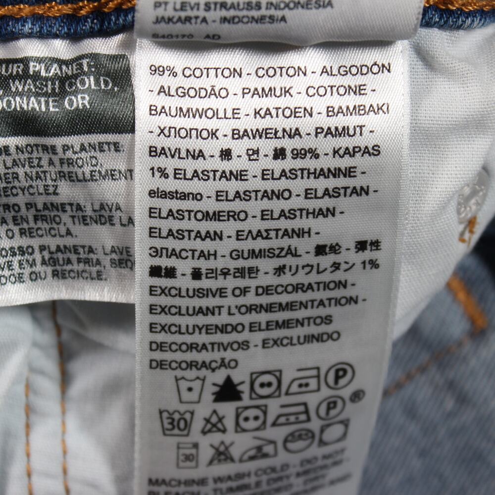 Levi’s Jeans Womens 29x28 Light Blue 501 Skinny Button Fly Stretch - Picture 10 of 10